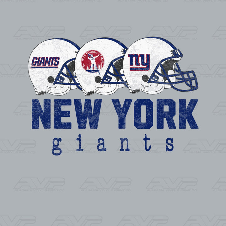 New York Giants Helmets Alabama Vinyl & Print Co.