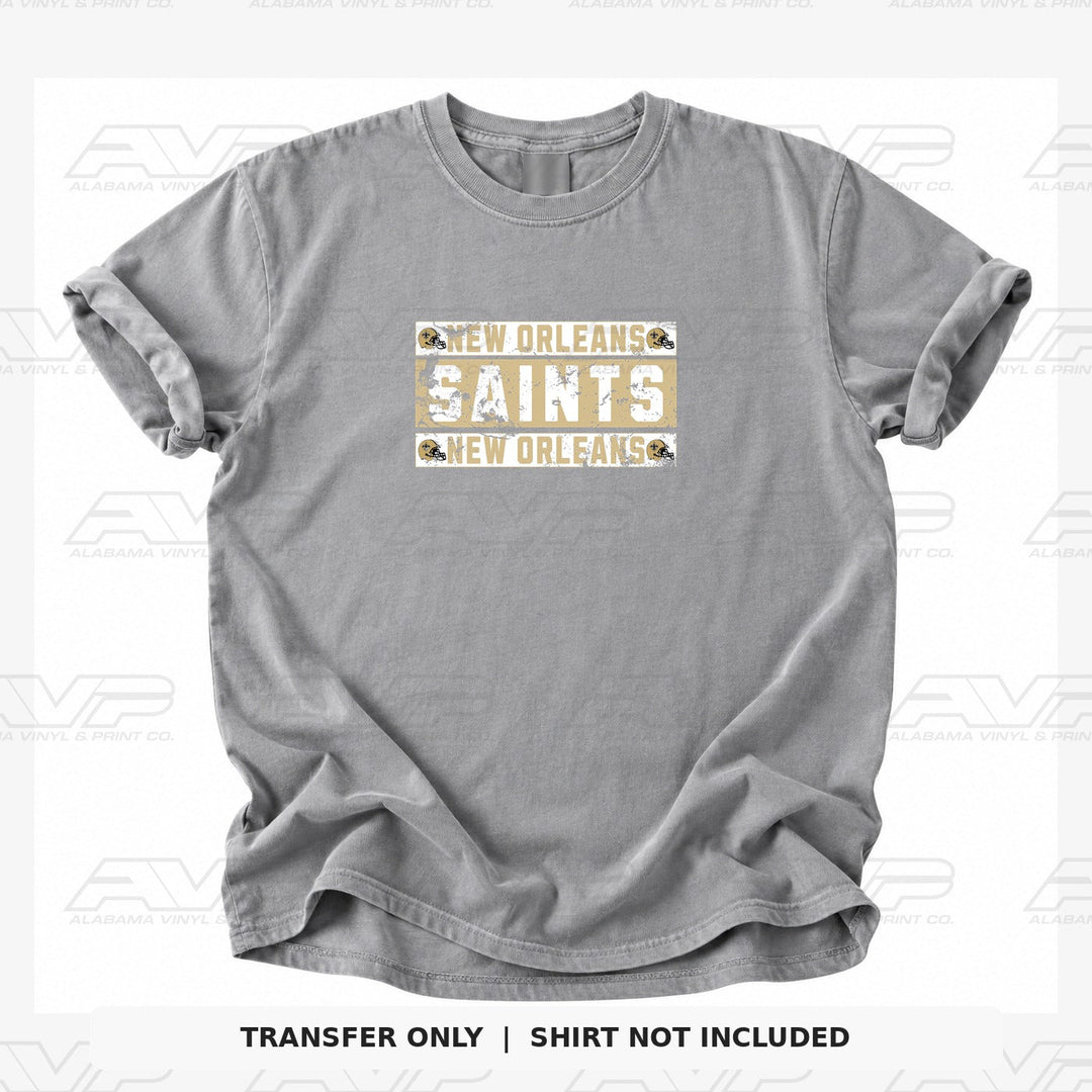 New Orleans Saints Grunge Alabama Vinyl & Print Co.