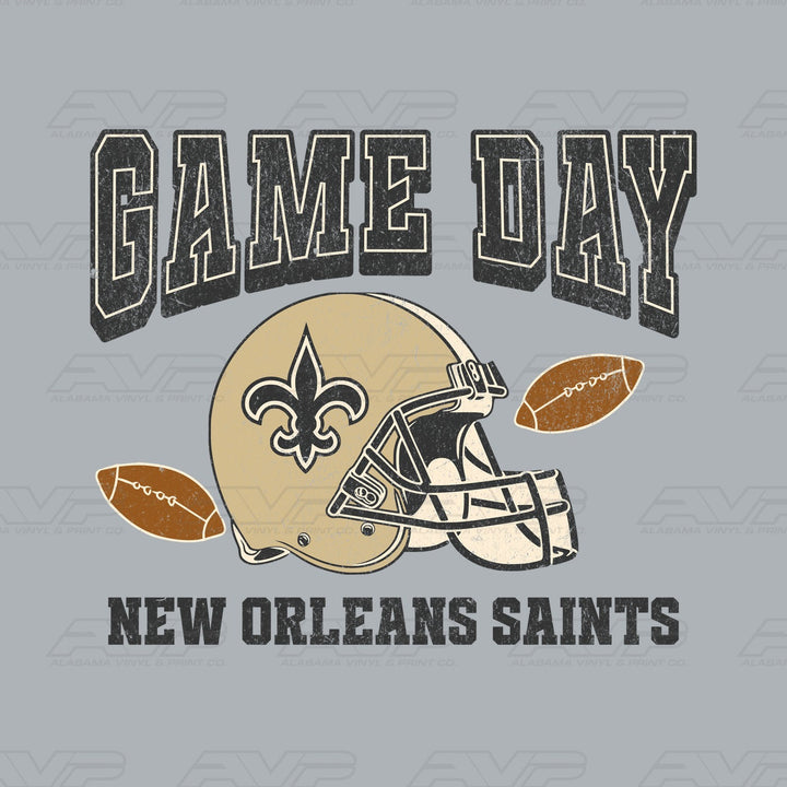 New Orleans Saints Game Day Alabama Vinyl & Print Co.