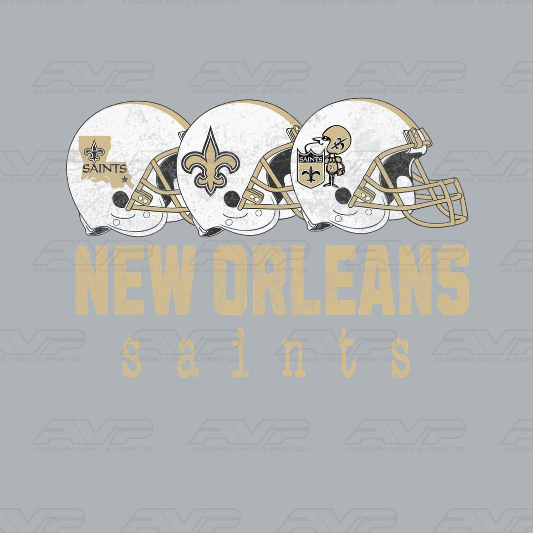 New Orleans Saints Helmets Alabama Vinyl & Print Co.
