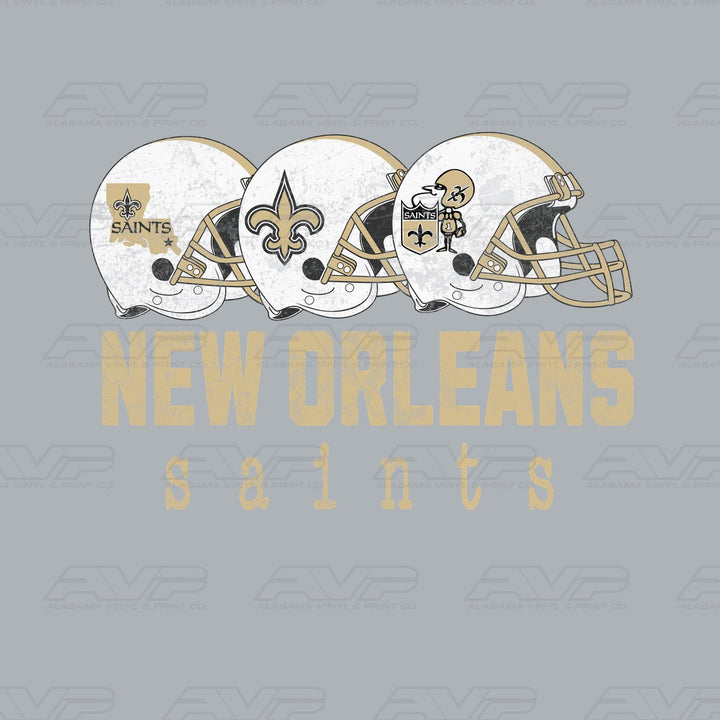 New Orleans Saints Helmets Alabama Vinyl & Print Co.