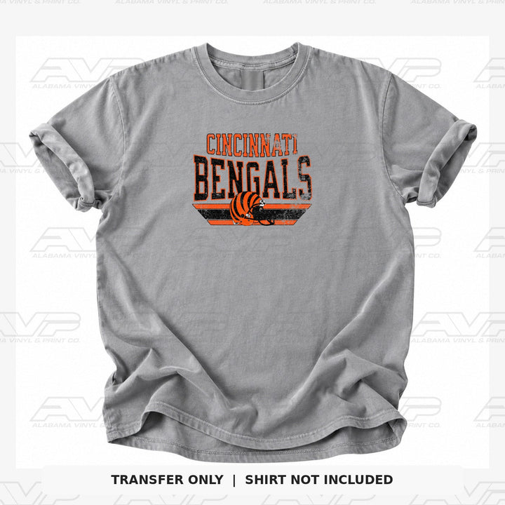 Cincinnati Bengals Helmet Block Alabama Vinyl & Print Co.
