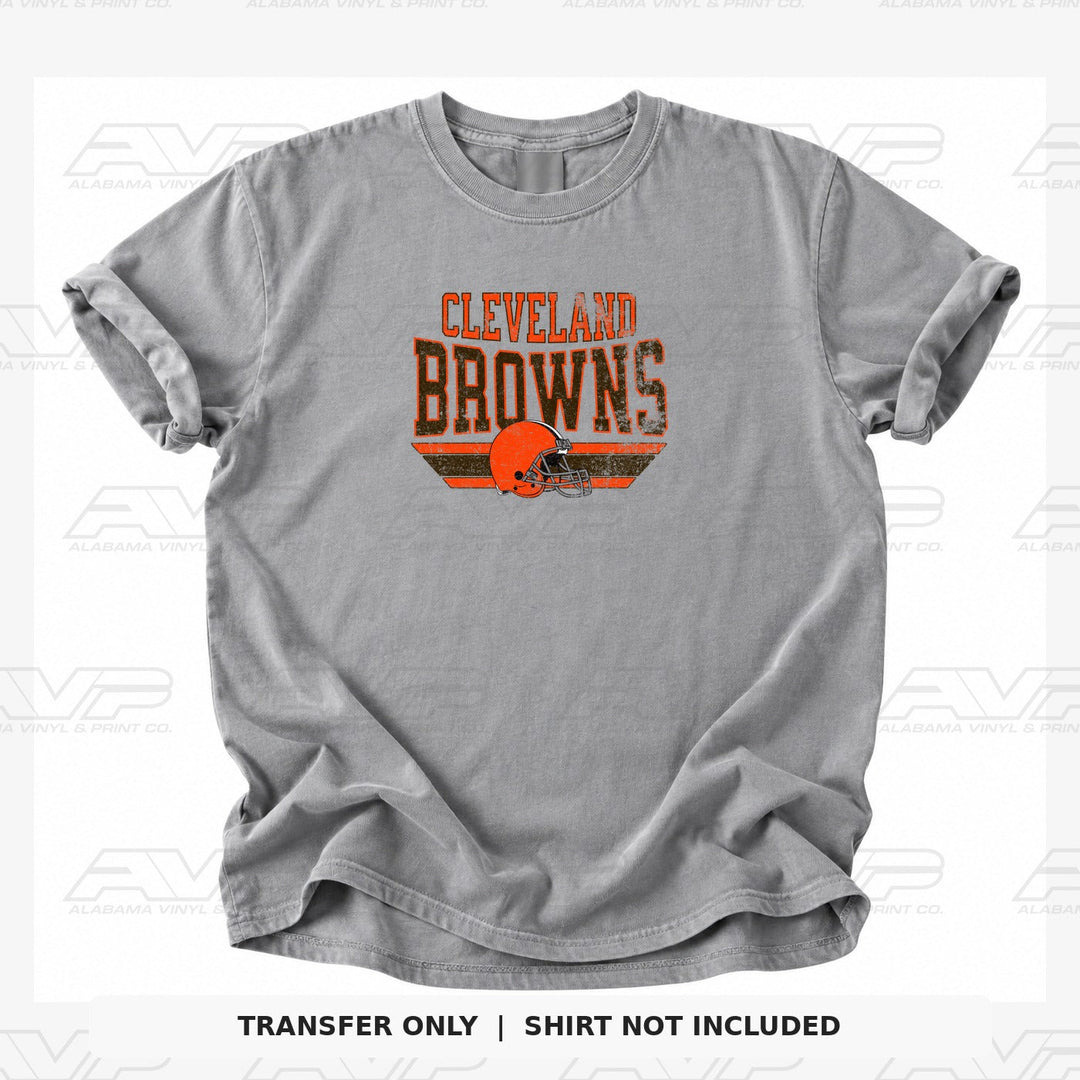 Cleveland Browns Vintage Block Alabama Vinyl & Print Co.