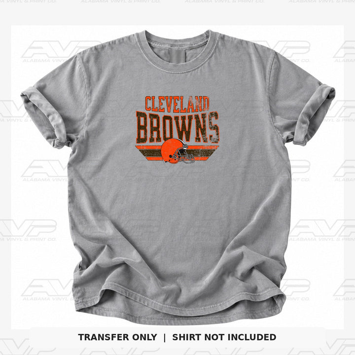 Cleveland Browns Vintage Block Alabama Vinyl & Print Co.