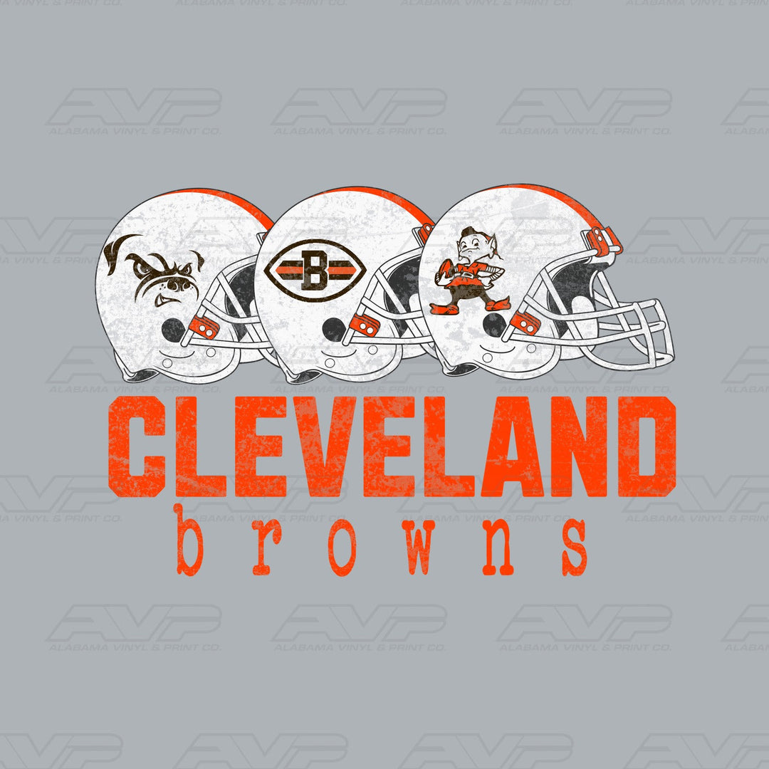 Cleveland Browns Helmets Alabama Vinyl & Print Co.