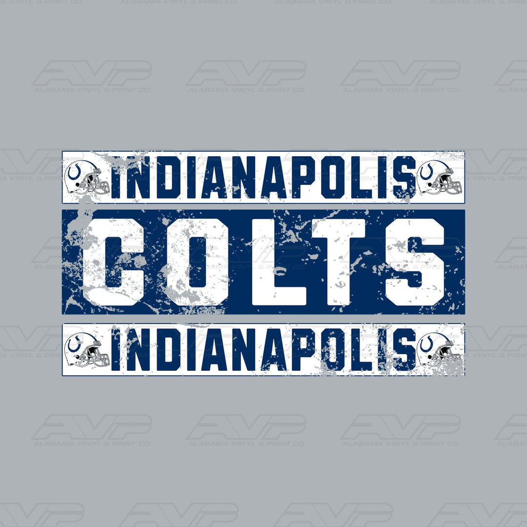 Indianapolis Colts Grunge Alabama Vinyl & Print Co.