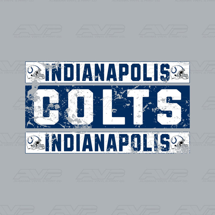 Indianapolis Colts Grunge Alabama Vinyl & Print Co.