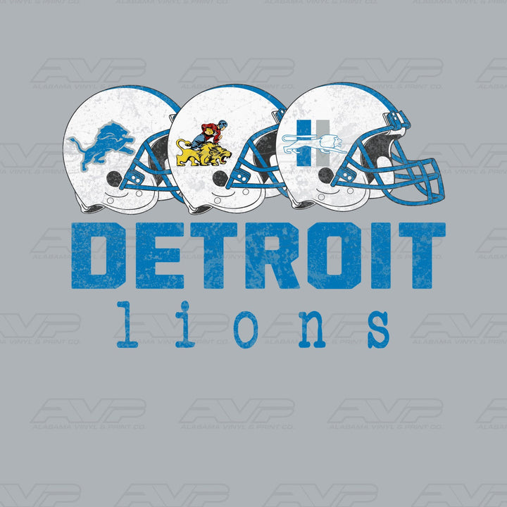 Detroit Lions Helmets Alabama Vinyl & Print Co.