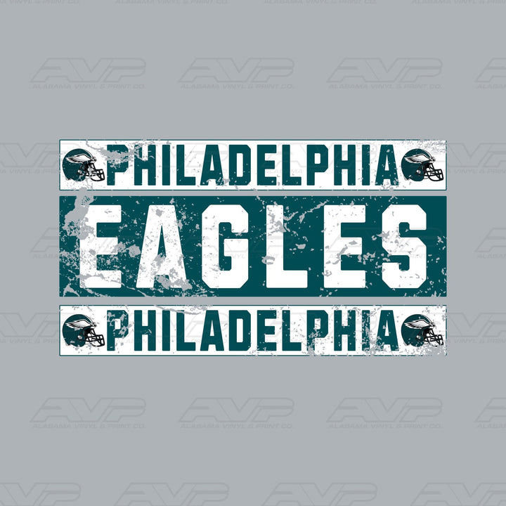 Philadelphia Eagles Grunge Alabama Vinyl & Print Co.