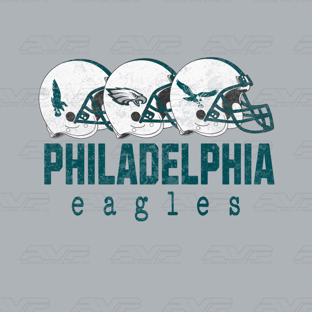 Philadelphia Eagles Helmets Alabama Vinyl & Print Co.