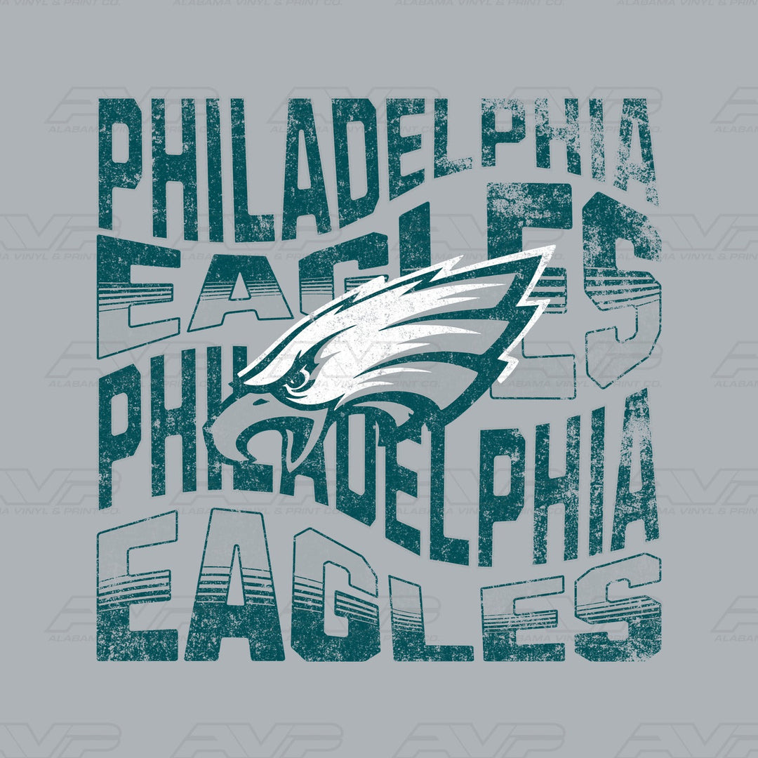 Philadelphia Eagles Wavy Alabama Vinyl & Print Co.