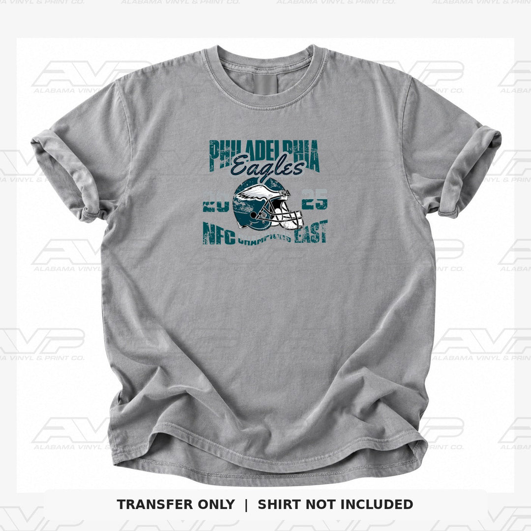Philadelphia Eagles Phil NFC Champs East 2025 Alabama Vinyl & Print Co.