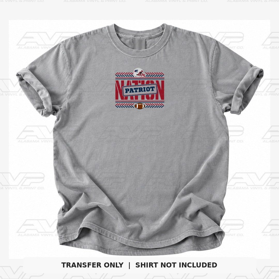 New England Patriots Team Nation Patriot Alabama Vinyl & Print Co.
