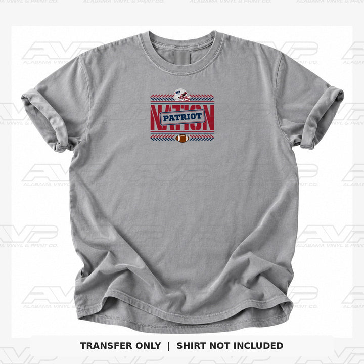 New England Patriots Team Nation Patriot Alabama Vinyl & Print Co.