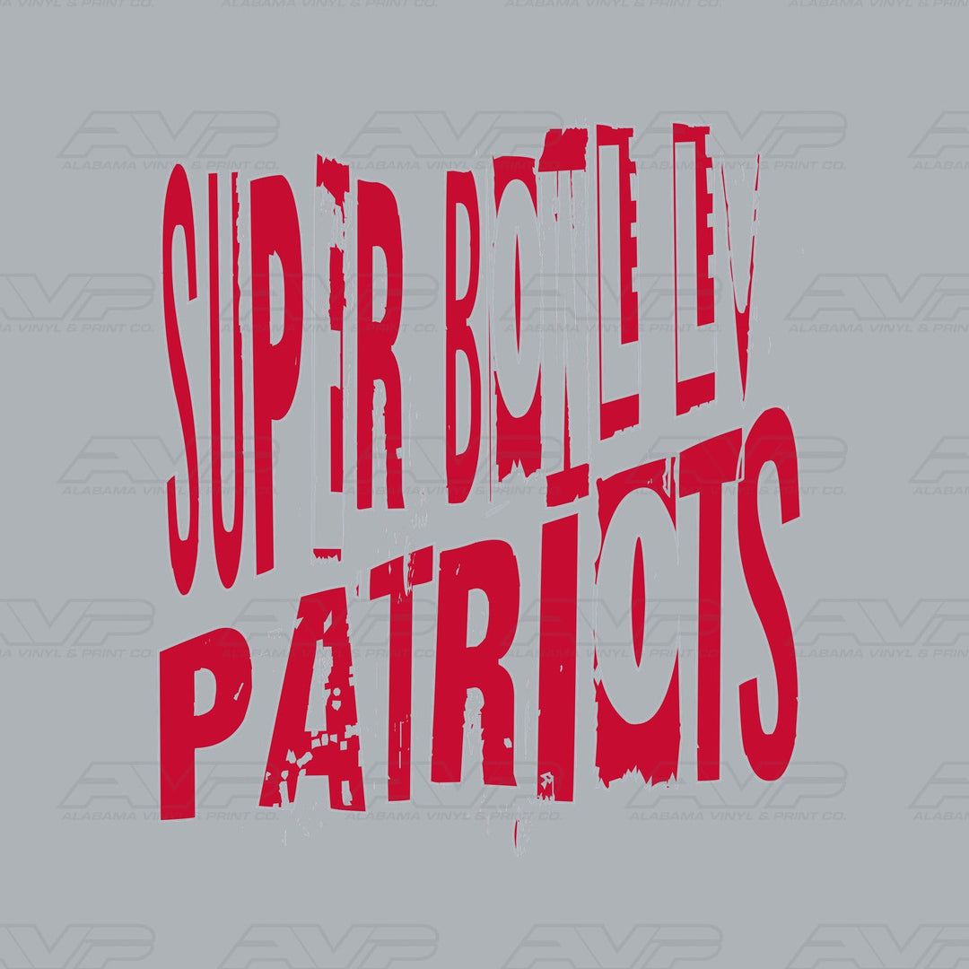 New England Patriots Super Bowl Alabama Vinyl & Print Co.