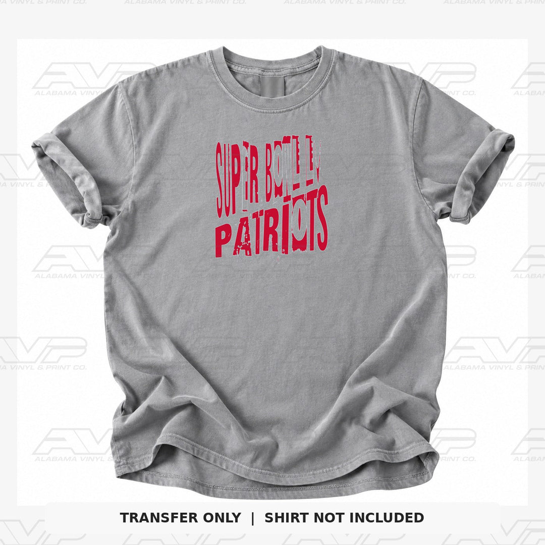 New England Patriots Super Bowl Alabama Vinyl & Print Co.