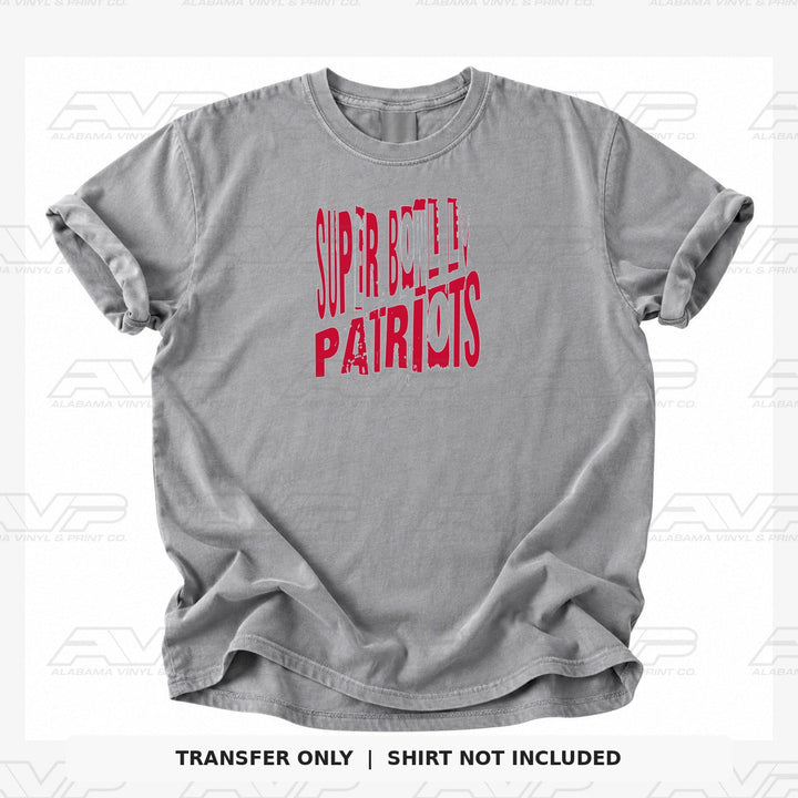 New England Patriots Super Bowl Alabama Vinyl & Print Co.