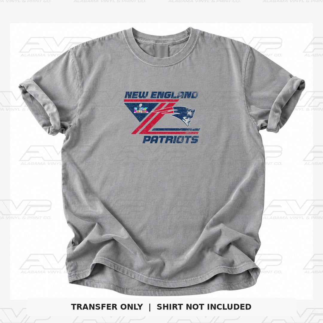 New England Patriots NE Distressed SB Alabama Vinyl & Print Co.