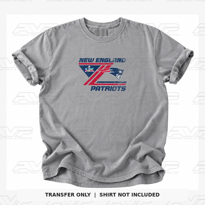 New England Patriots NE Distressed SB Alabama Vinyl & Print Co.
