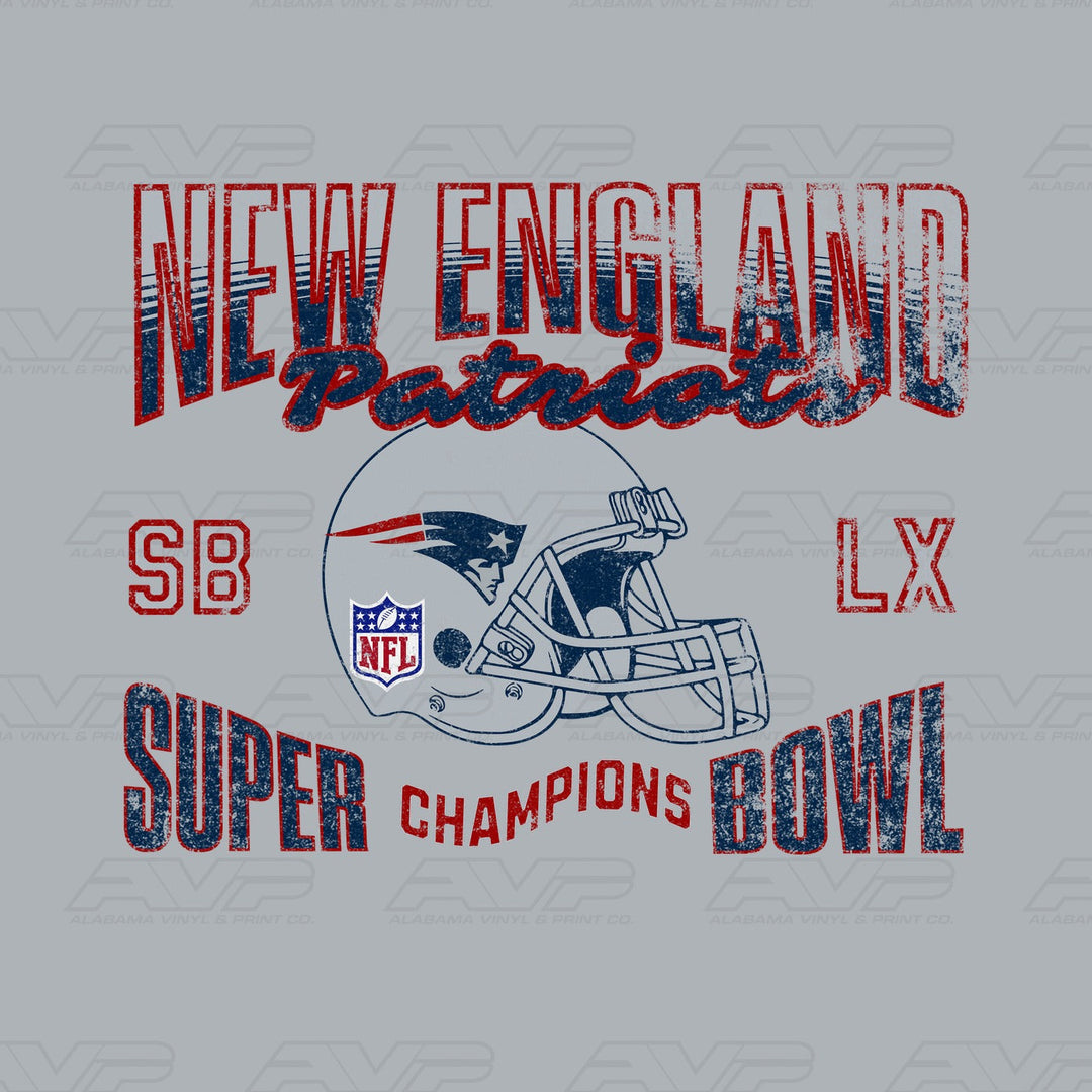 New England Patriots SB Champs Alabama Vinyl & Print Co.