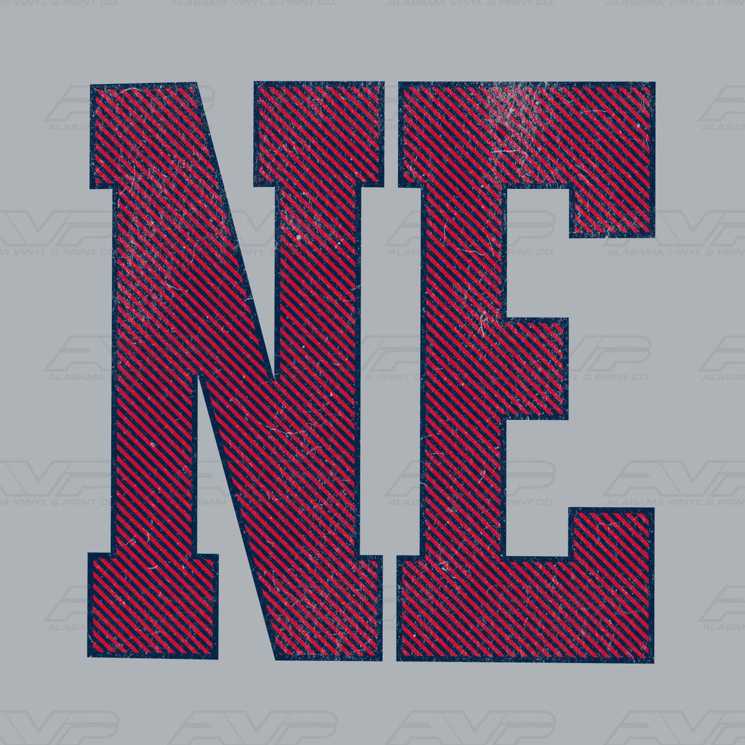 New England Patriots NE Stripes Alabama Vinyl & Print Co.