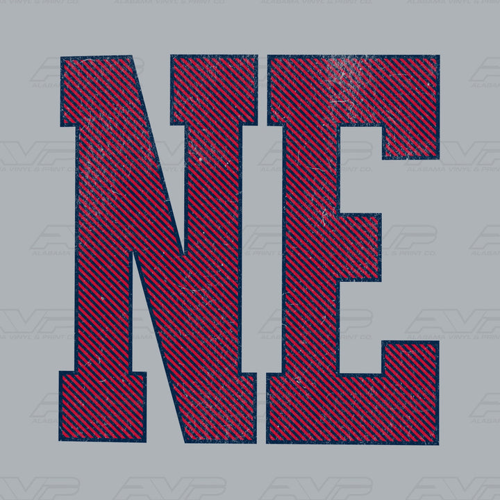 New England Patriots NE Stripes Alabama Vinyl & Print Co.
