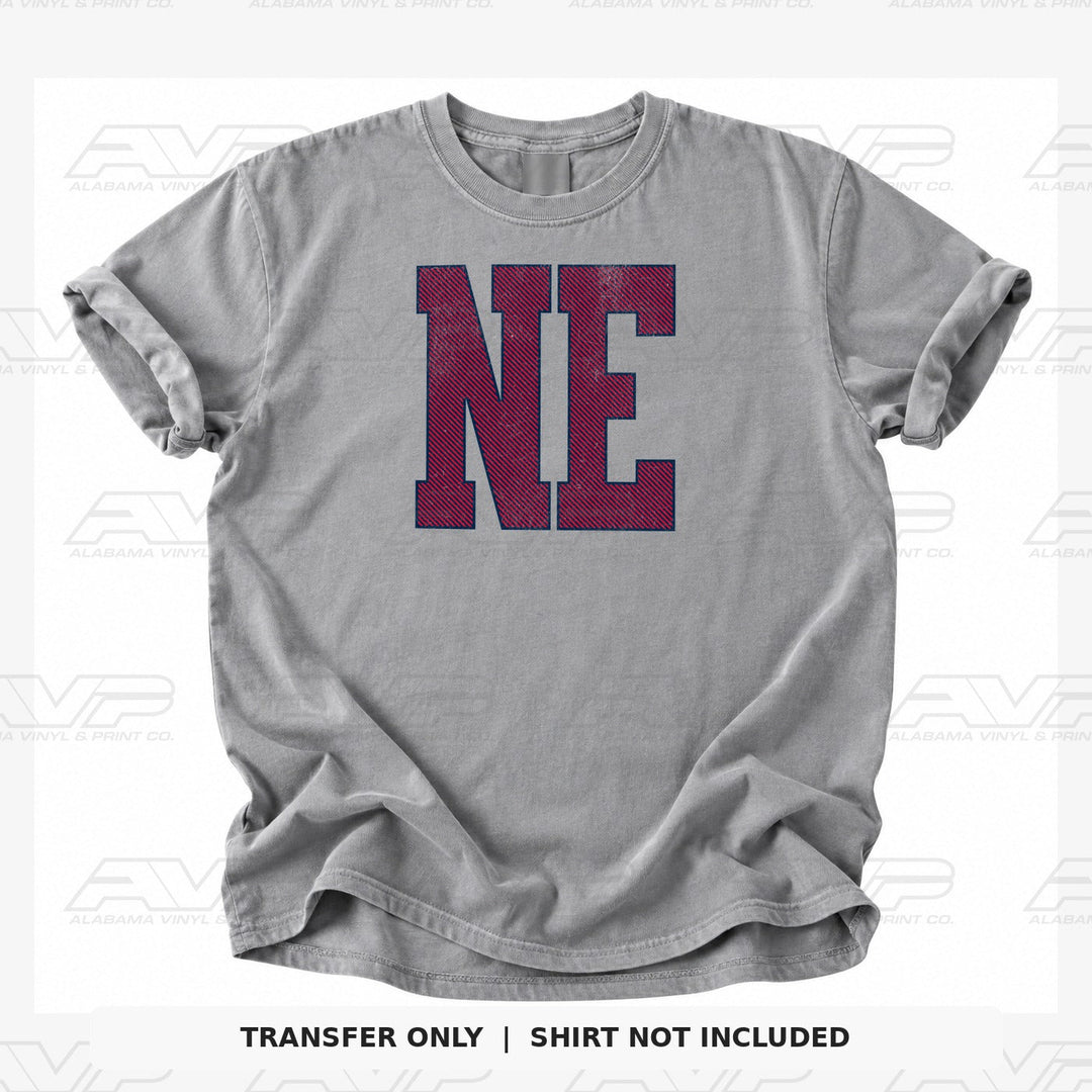 New England Patriots NE Stripes Alabama Vinyl & Print Co.