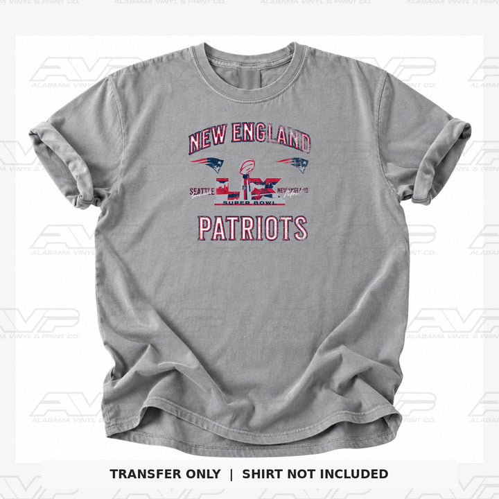 New England Patriots NE Superbowl Alabama Vinyl & Print Co.