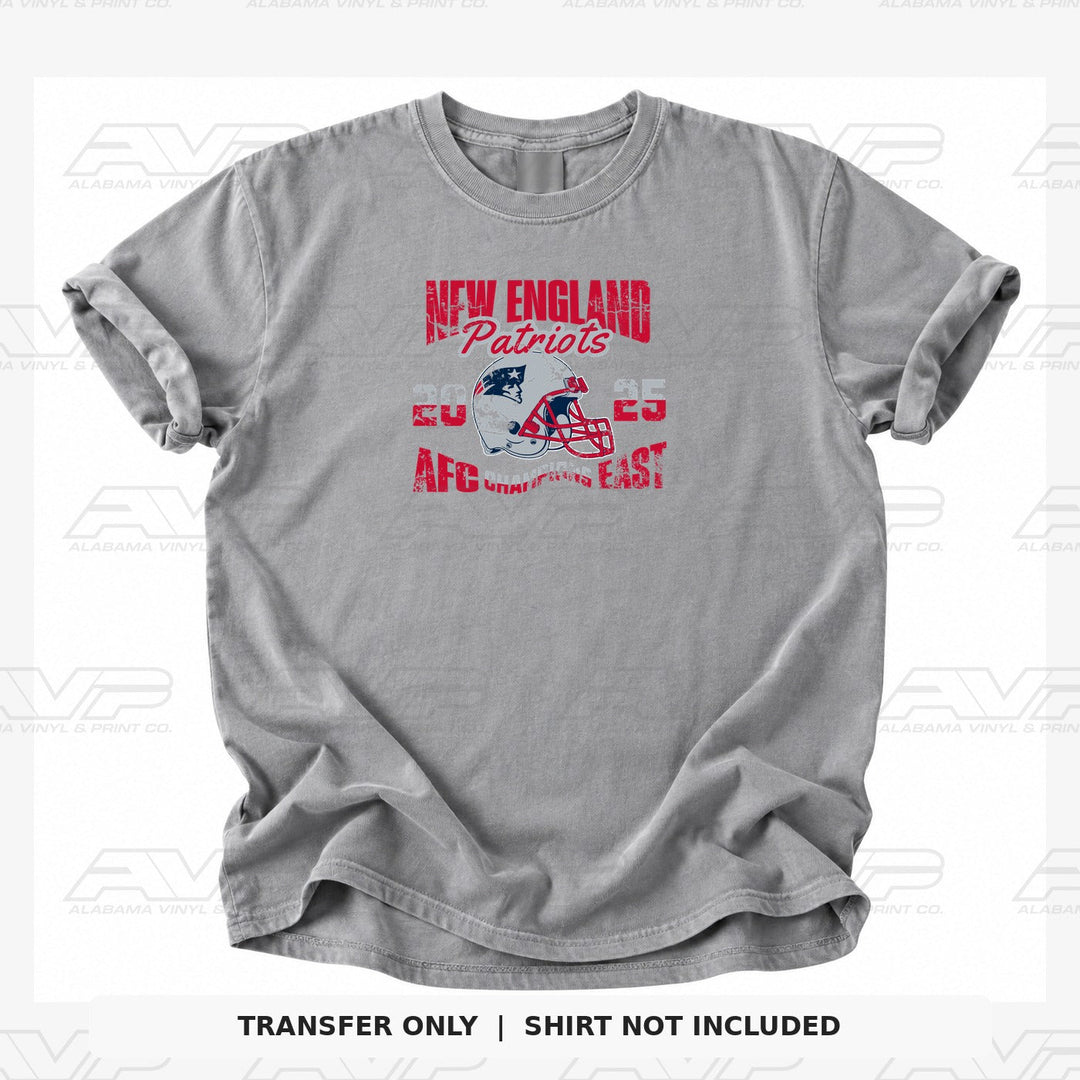 New England Patriots NE AFC Champs East Alabama Vinyl & Print Co.
