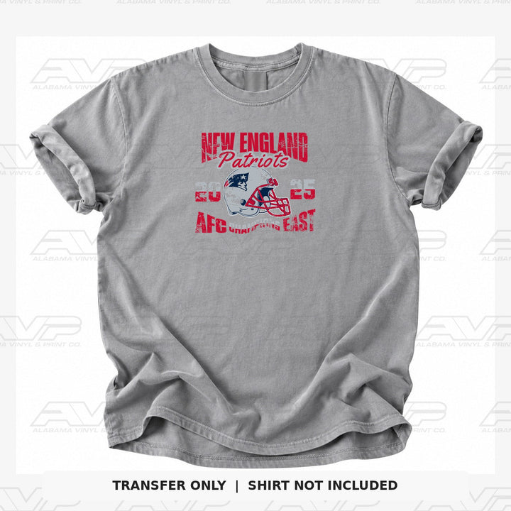 New England Patriots NE AFC Champs East Alabama Vinyl & Print Co.