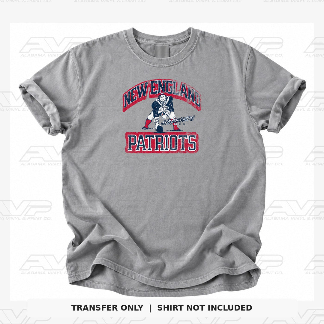 New England Patriots NE AFC Champs 2025 Alabama Vinyl & Print Co.