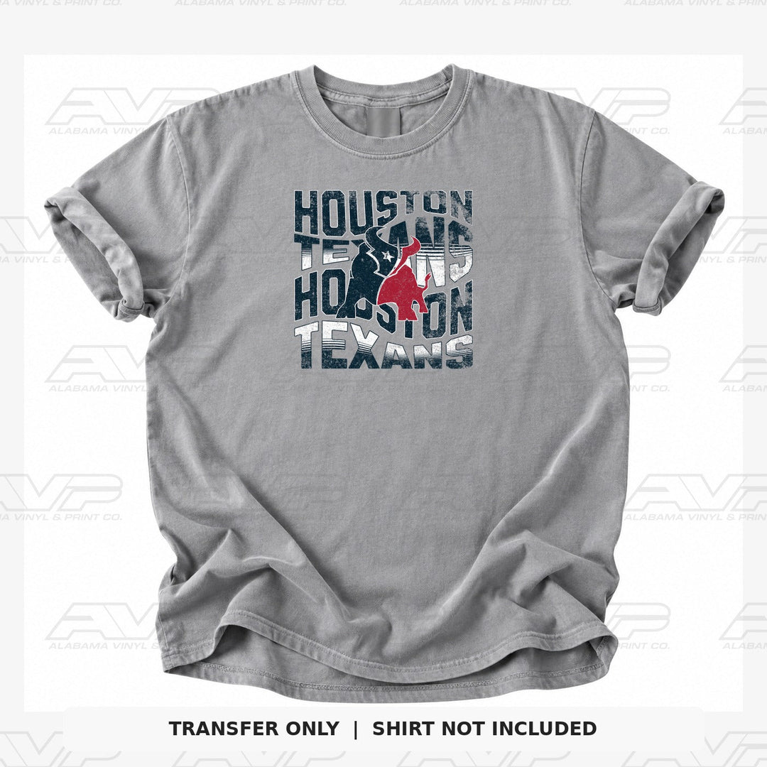 Houston Texans Wavy Alabama Vinyl & Print Co.