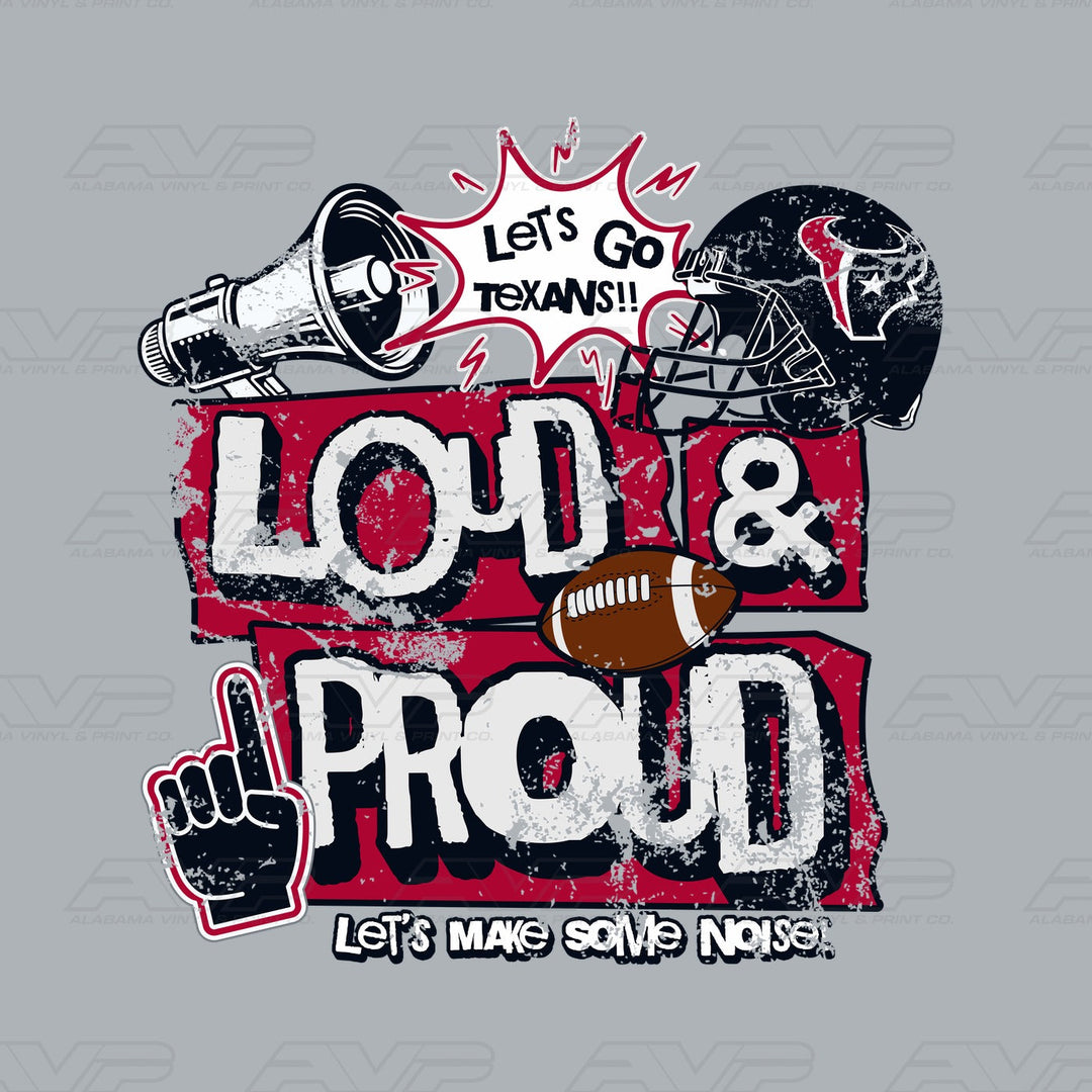 Houston Texans Loud and Proud Alabama Vinyl & Print Co.