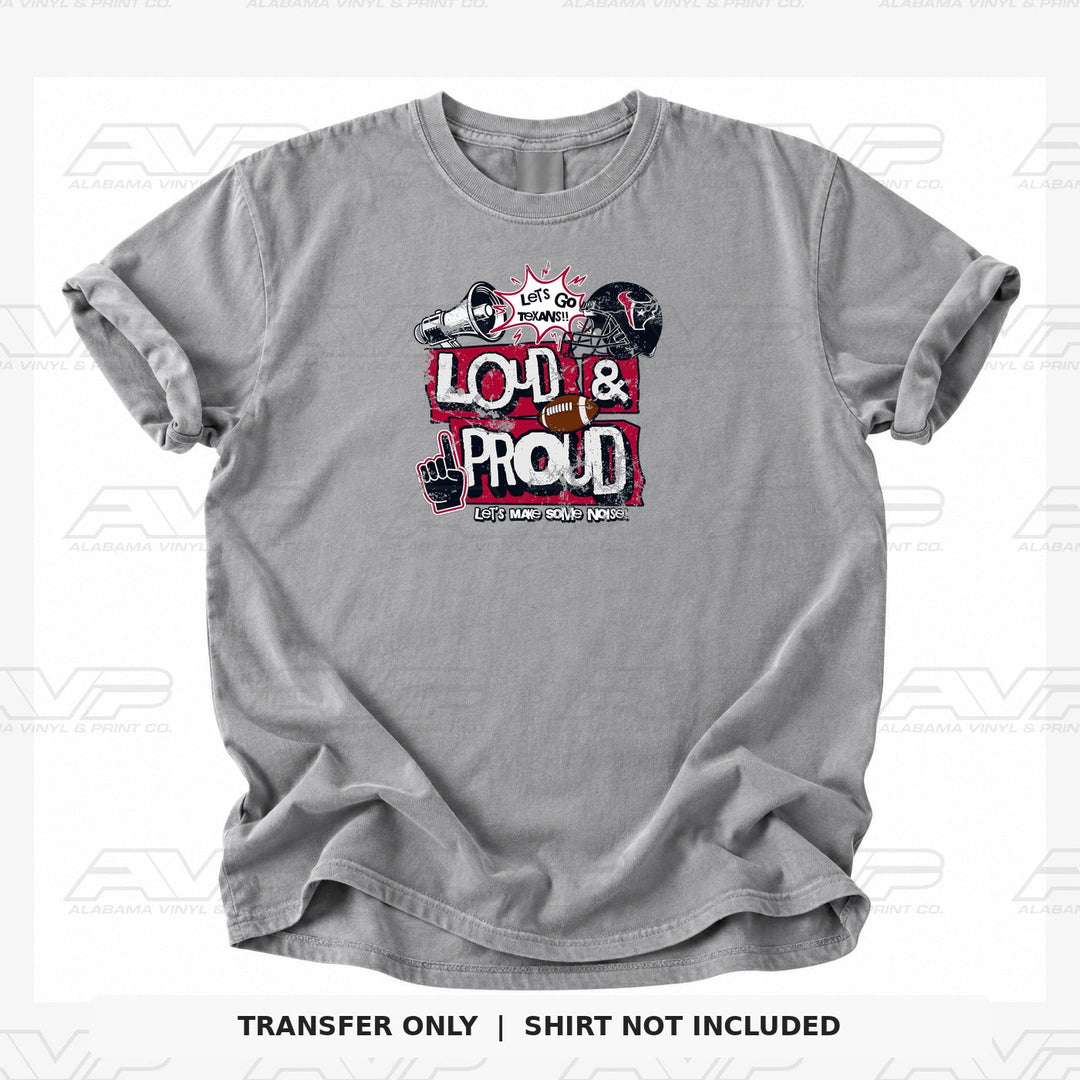 Houston Texans Loud and Proud Alabama Vinyl & Print Co.