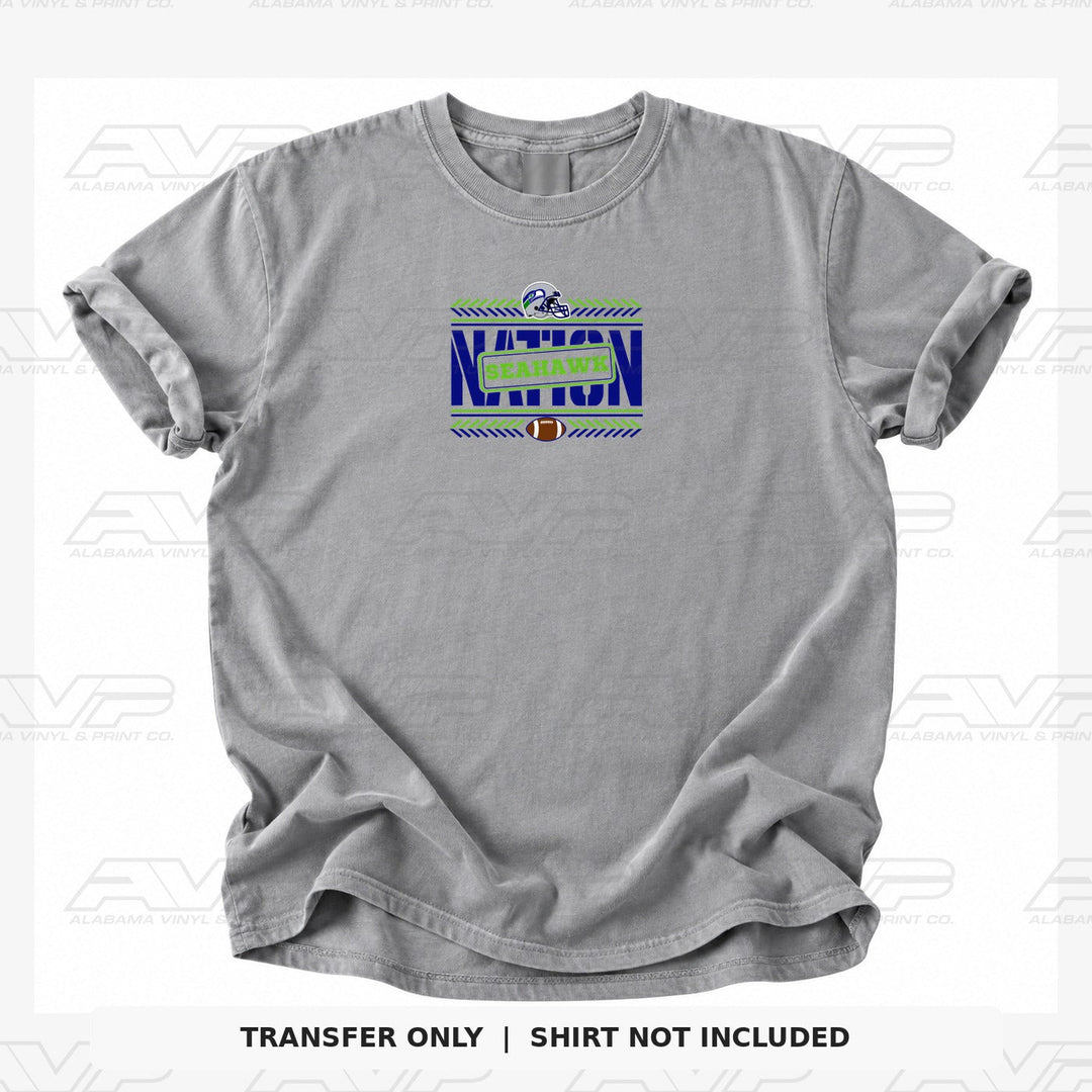 Seattle Seahawks Team Nation Seahawk Alabama Vinyl & Print Co.