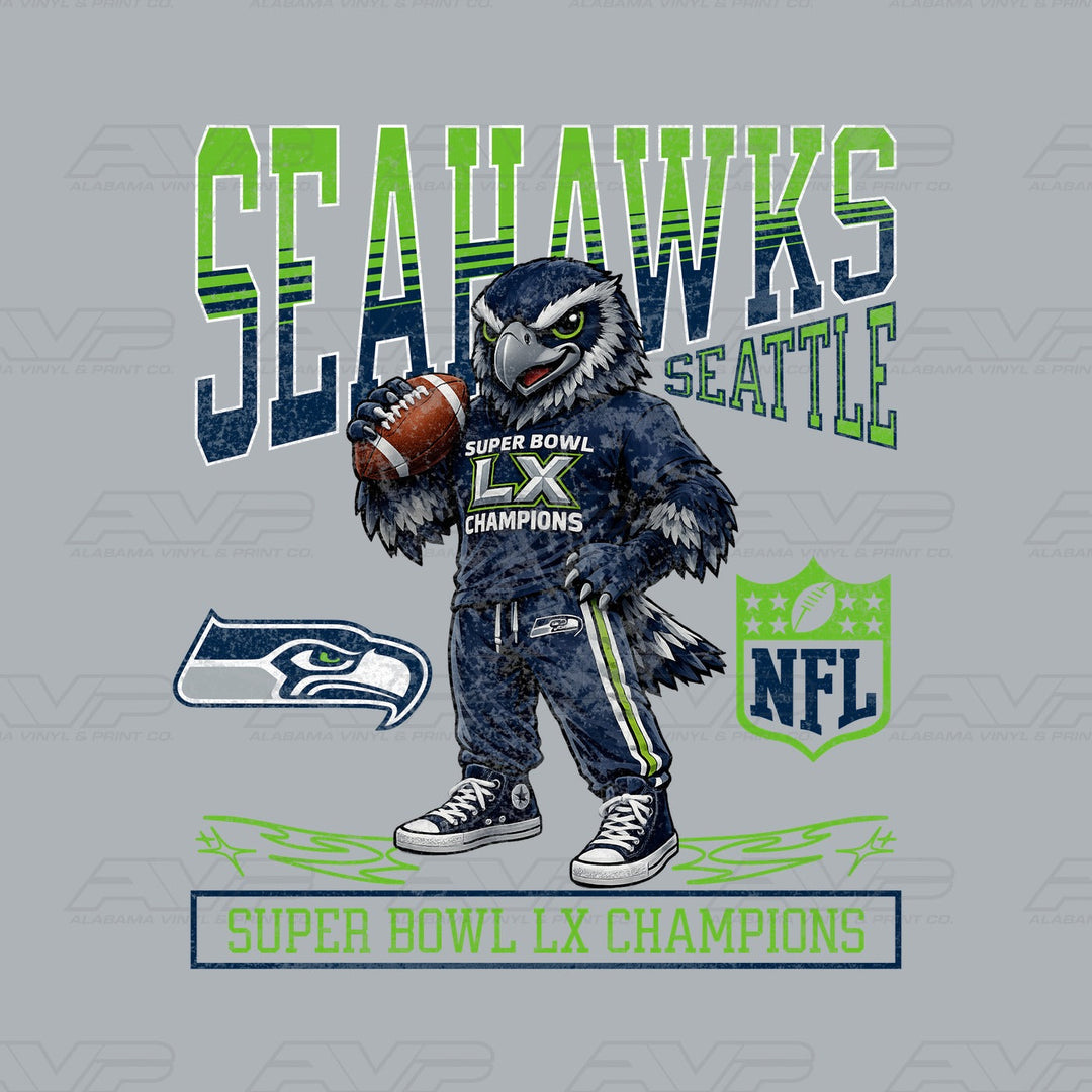 Seattle Seahawks SuperBowl LX Champs Alabama Vinyl & Print Co.