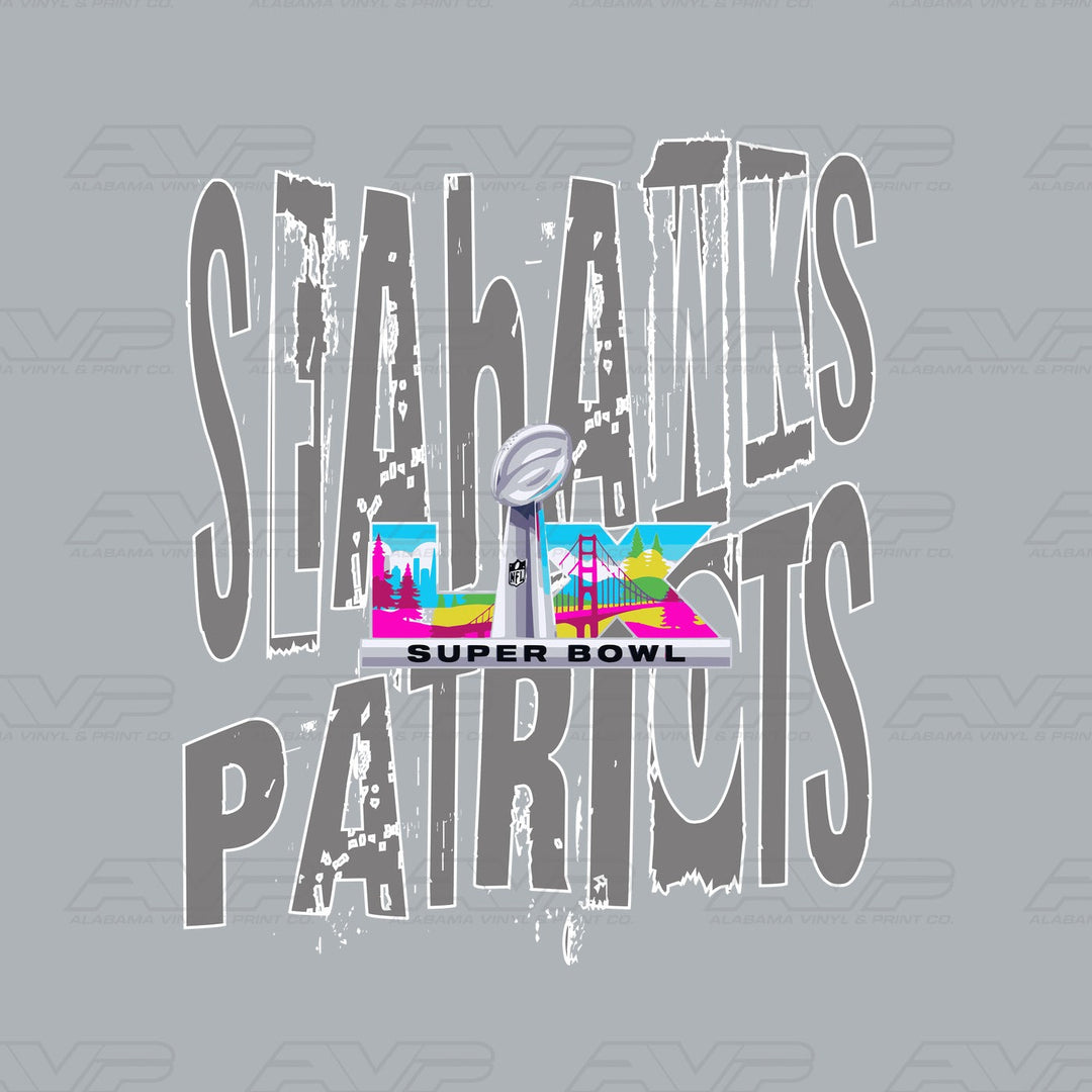Seattle Seahawks Patriots Superbowl Alabama Vinyl & Print Co.