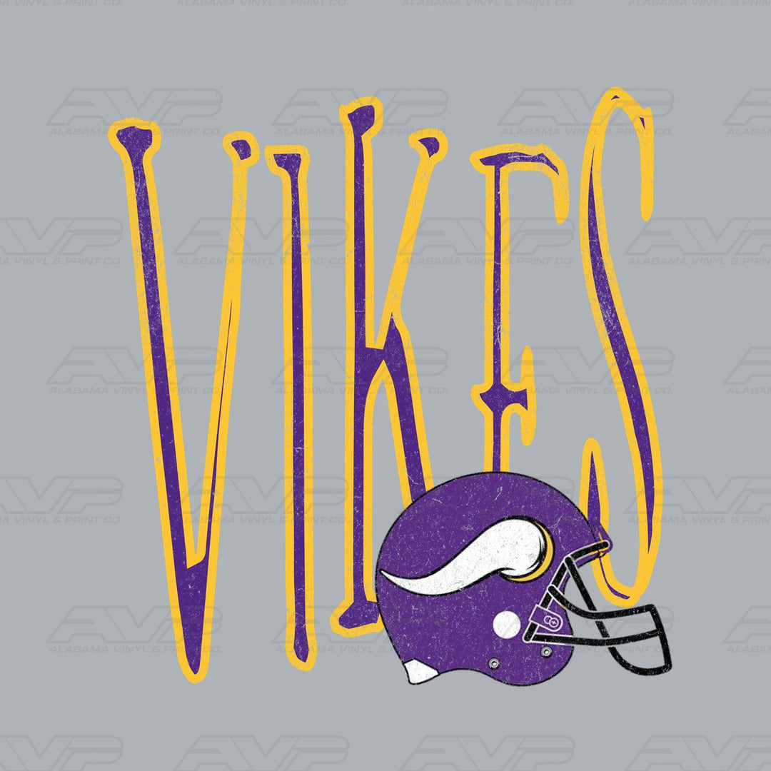 Minnesota Vikings Vikes Skinny Alabama Vinyl & Print Co.