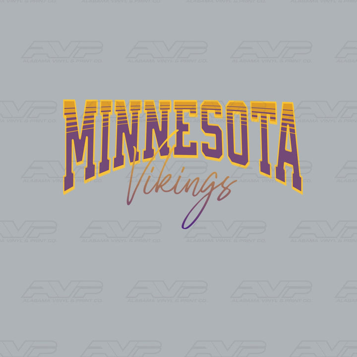 Minnesota Vikings SCRIPT Alabama Vinyl & Print Co.