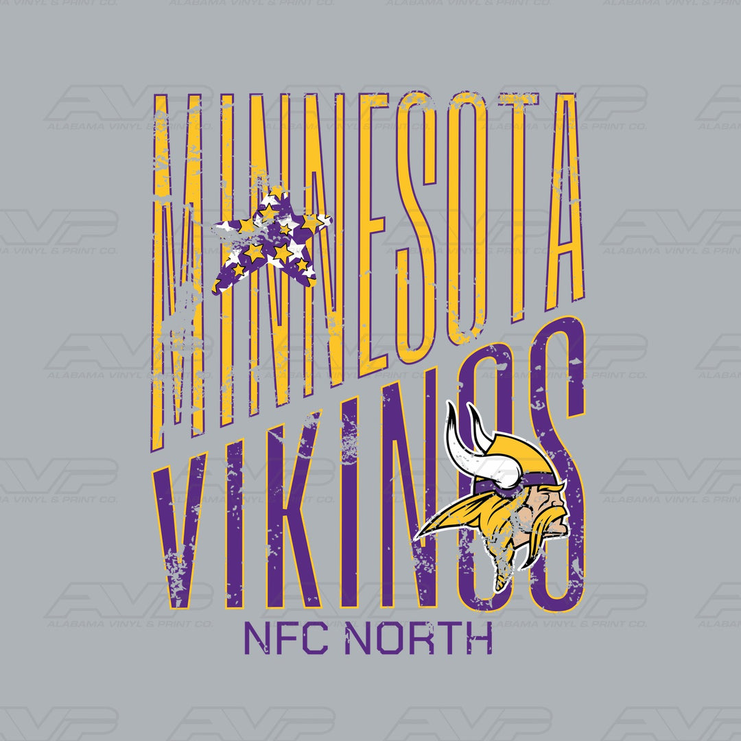 Minnesota Vikings Distressed Alabama Vinyl & Print Co.