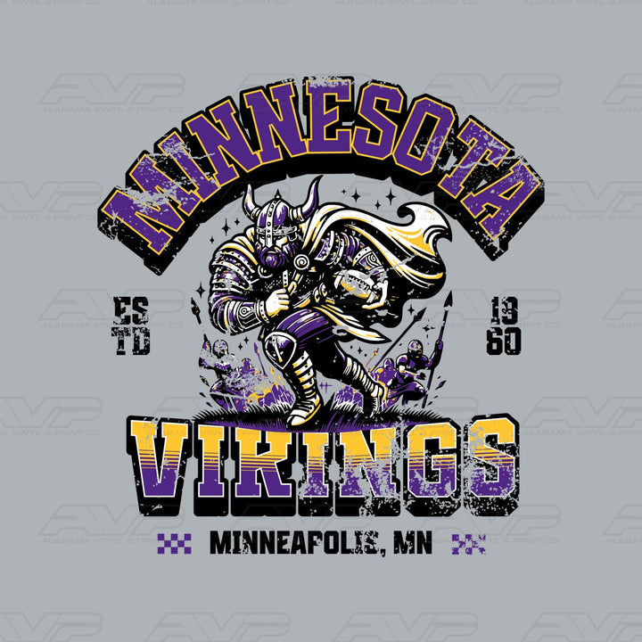 Minnesota Vikings 1960 Alabama Vinyl & Print Co.