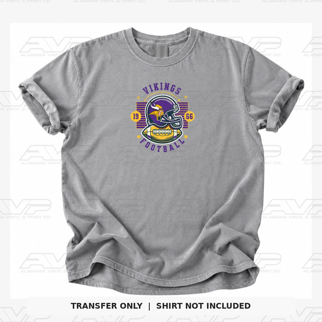 Minnesota Vikings Football 1966 Alabama Vinyl & Print Co.