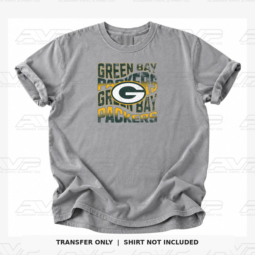 Green Bay Packers Wavy Alabama Vinyl & Print Co.