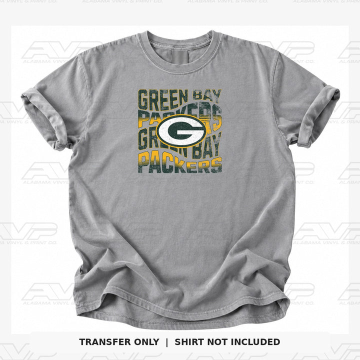 Green Bay Packers Wavy Alabama Vinyl & Print Co.