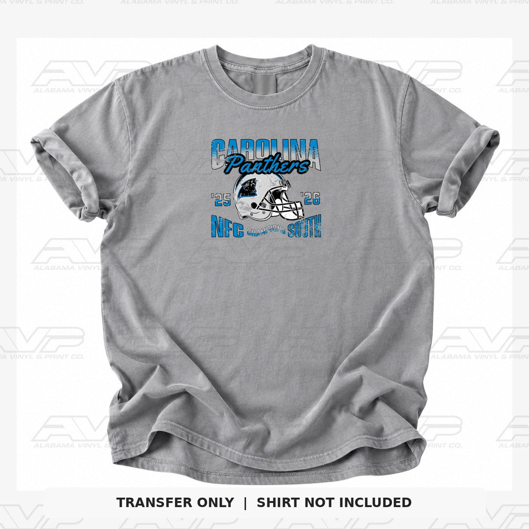 Carolina Panthers NFC Champs South 26 Alabama Vinyl & Print Co.