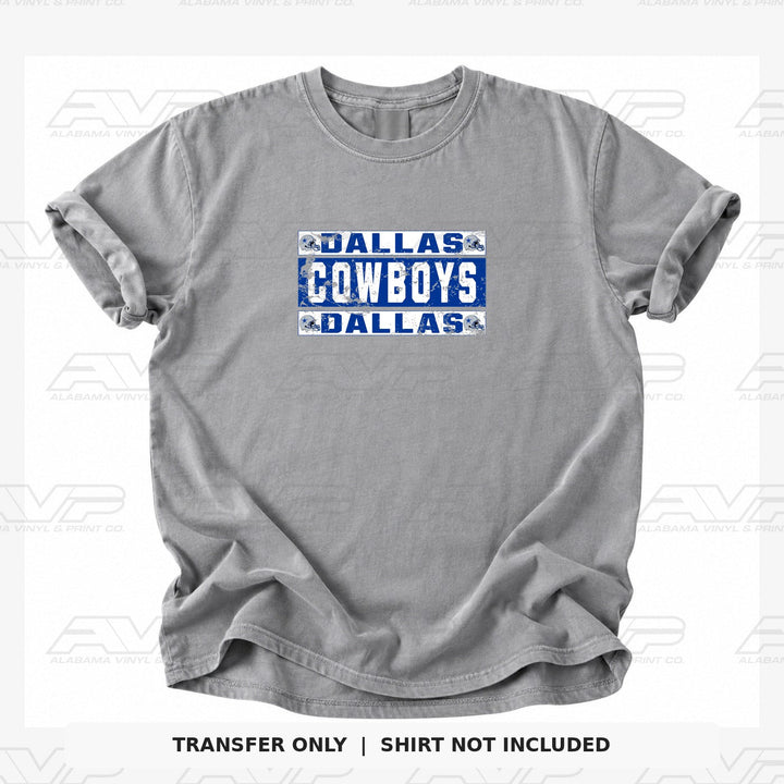Dallas Cowboys Grunge Alabama Vinyl & Print Co.