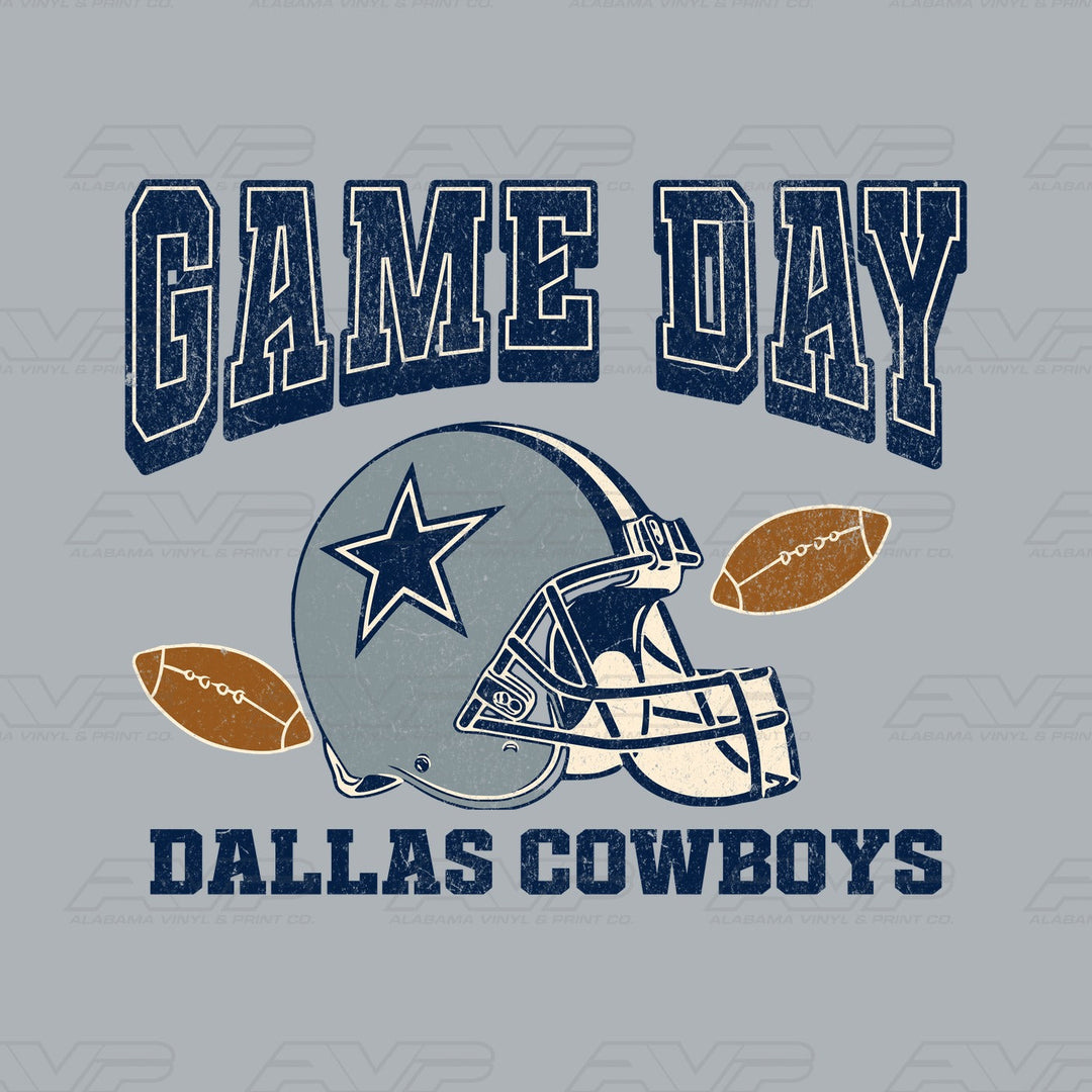 Dallas Cowboys Game Day Alabama Vinyl & Print Co.