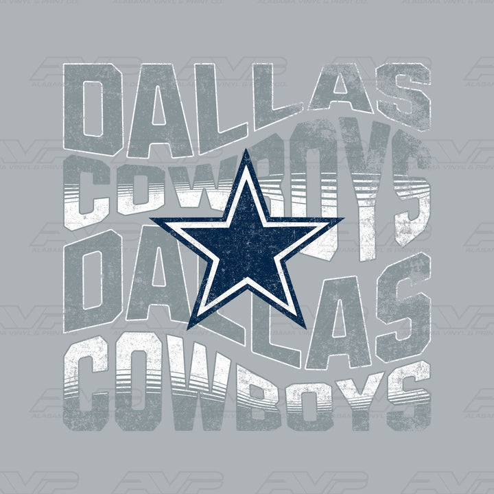 Dallas Cowboys Wavy Alabama Vinyl & Print Co.