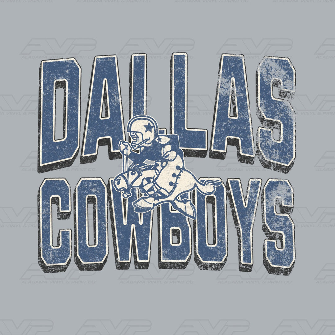 Dallas Cowboys Old Mascot Alabama Vinyl & Print Co.