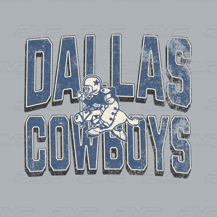 Dallas Cowboys Old Mascot Alabama Vinyl & Print Co.